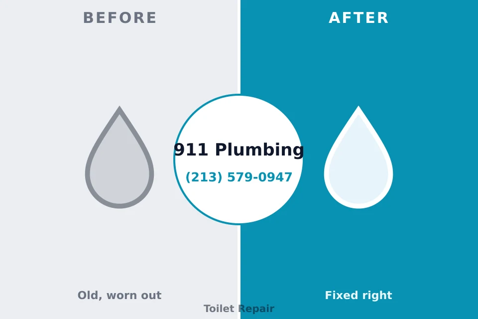 Before and after: plumbing repair Conyngham, PA